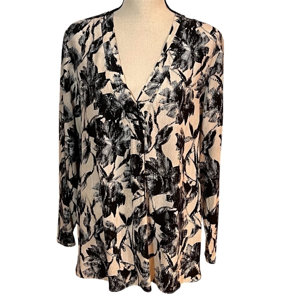 Lafayette 148 New York 100% Silk Top Sz-XL